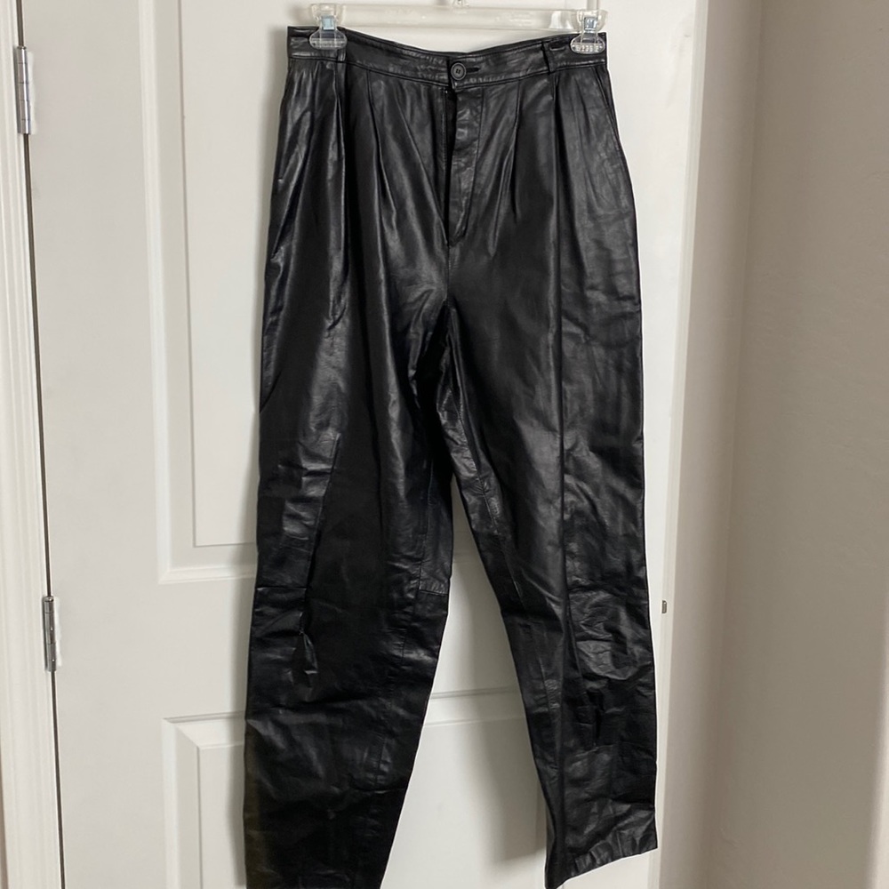 Vintage 1980s Maglia Black Leather Pants